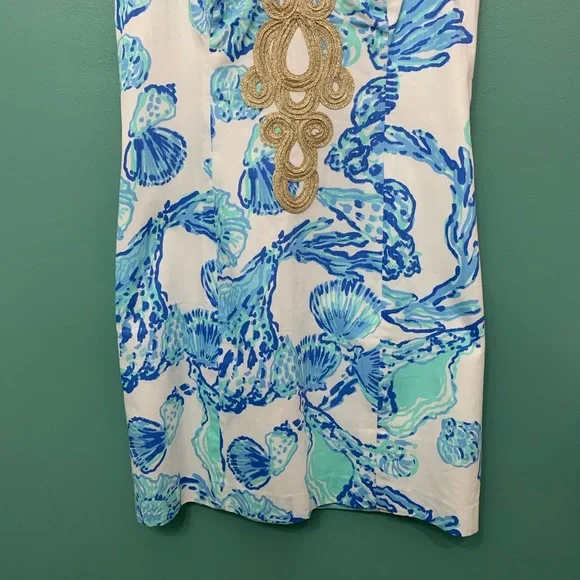Lily Pulitzer Emery Shift Dress in Barefoot Princess in Resort White Size 4 - Picture 3 of 15